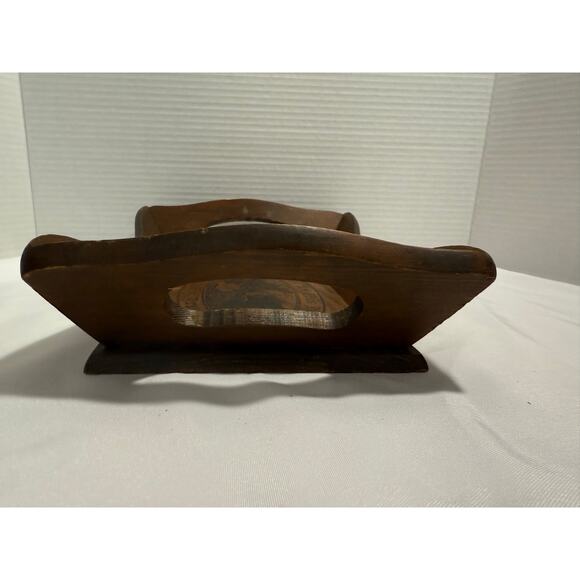 Vintage Wood Carved Serving Tray, Bible quote - Give Us This Day Our Daily Bread - Picture 6 of 7